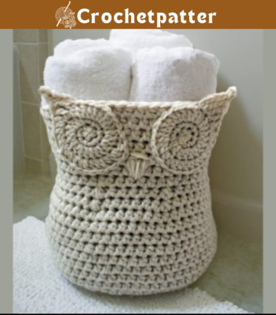 Owl Basket Crochet Pattern