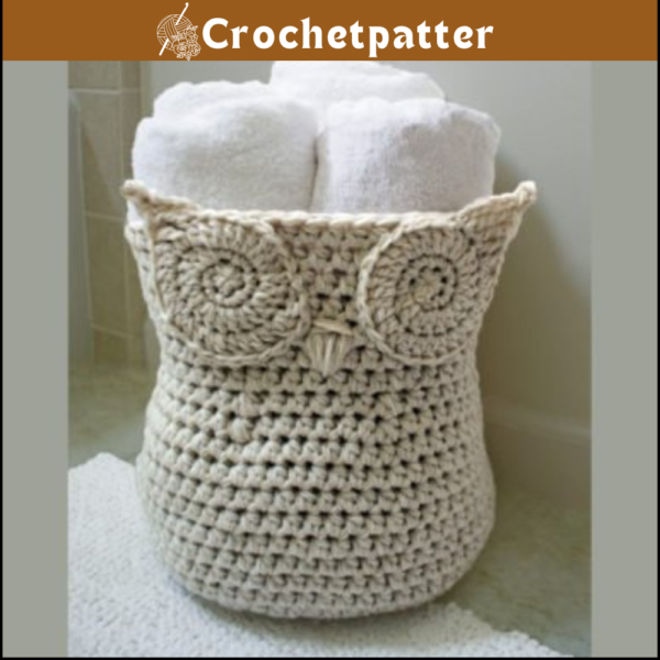 Owl Basket Crochet Pattern