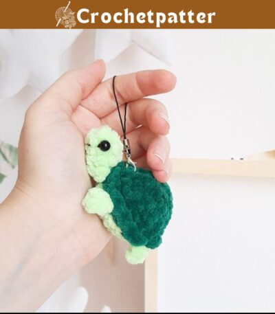 Crochet Turtle Keychain