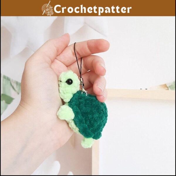 Crochet Turtle Keychain