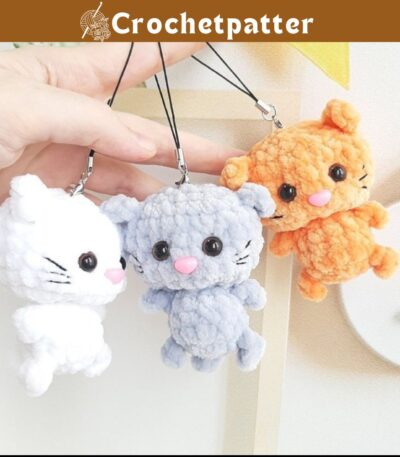 Crochet Kitten Keychain Pattern