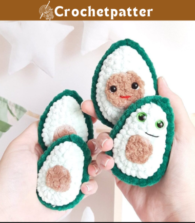 Avocado Crochet Pattern Amigurumi