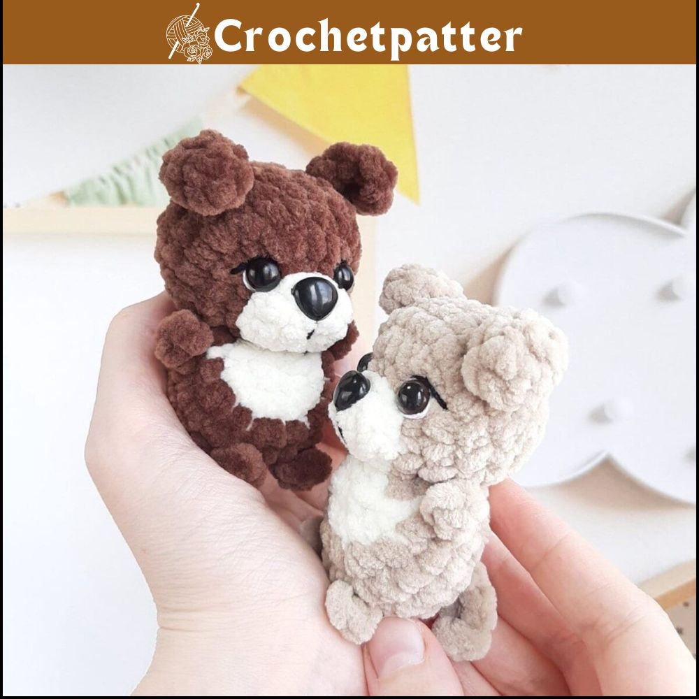 Crochet PATTERN Puppy Keychain