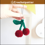 Cherry Keychain Crochet Pattern No Sew