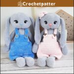 Crochet Pattern Bunny in Overall