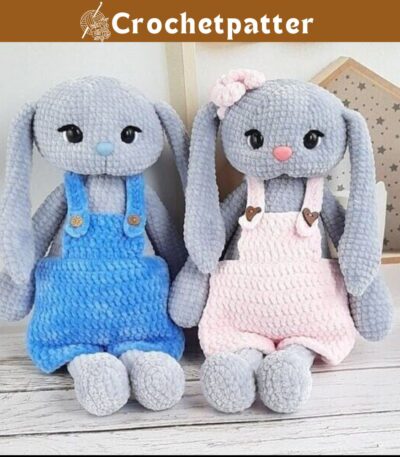 Crochet Pattern Bunny in Overall