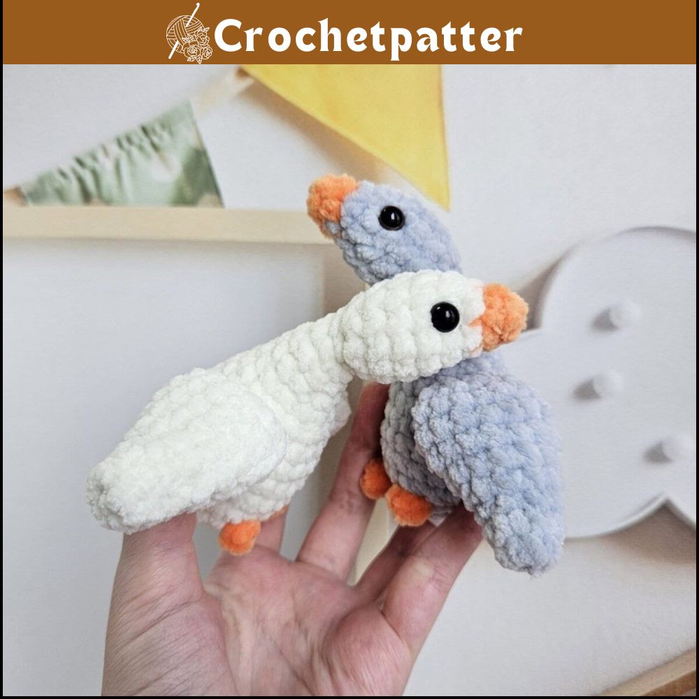 Crochet Goose Keychain Pattern Amigurumi Tutorial