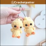 Crochet Chick Keychain Pattern No Sew Amigurumi Tutorial