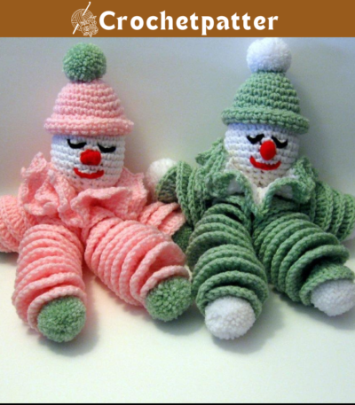 PDF Vintage Clownie the Crocheted Clown Doll Crochet Pattern