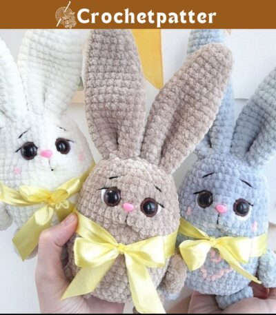 Crochet Bunny in Overalls Pattern