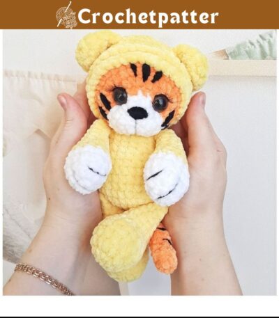 Crochet Tiger in Pyjamas Pattern