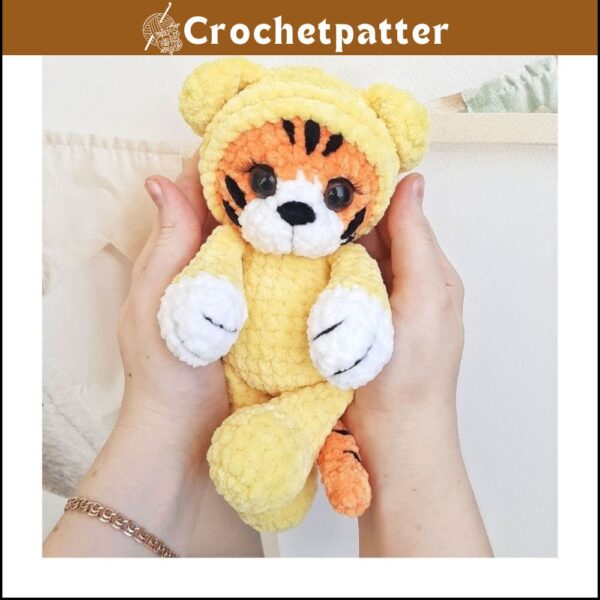 Crochet Tiger in Pyjamas Pattern