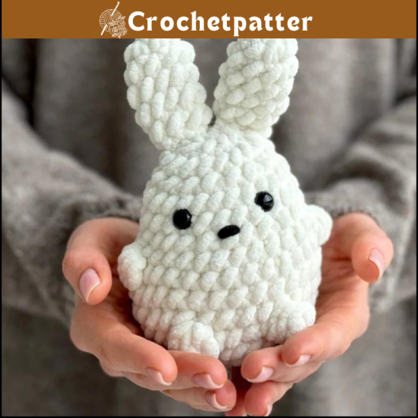 Benny the Bunny Crochet Pattern | Cute Rabbit Plushie Pattern | Easy Amigurumi Bunny Crochet Pattern for Beginners | PDF Pattern only