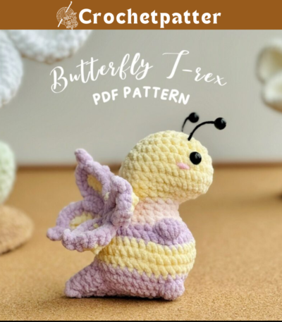 Butterfly Dinosaur Crochet Pattern