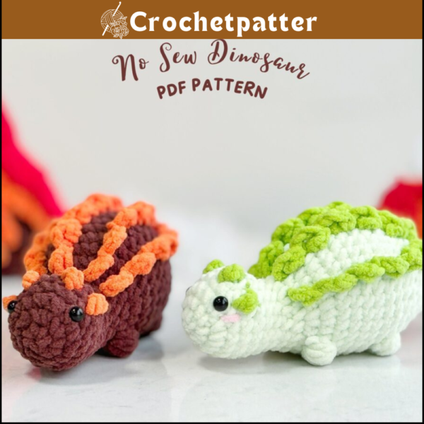 Ankylosaurus No Sew Crochet Pattern