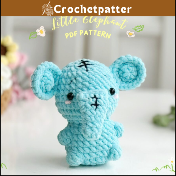 Elephant No Sew Crochet Pattern