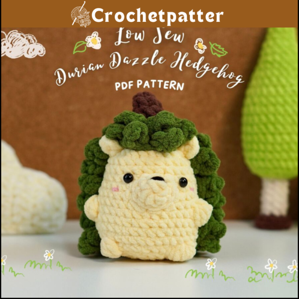 Durian Dazzle Hedgehog Crochet Pattern