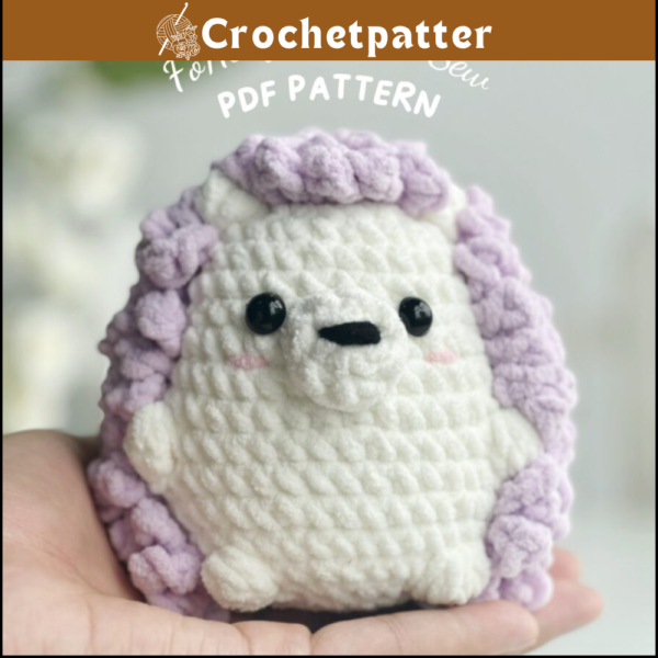 Hedgehog No Sew Crochet Pattern