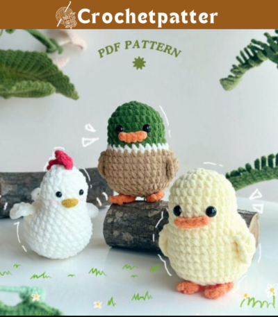 Adorable Farm No Sew Crochet Patterns