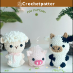 Adorable Farm No Sew Crochet Patterns