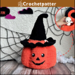 Pumpkin Halloween Bucket Crochet Pattern