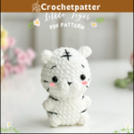 White Tiger No Sew Crochet Pattern