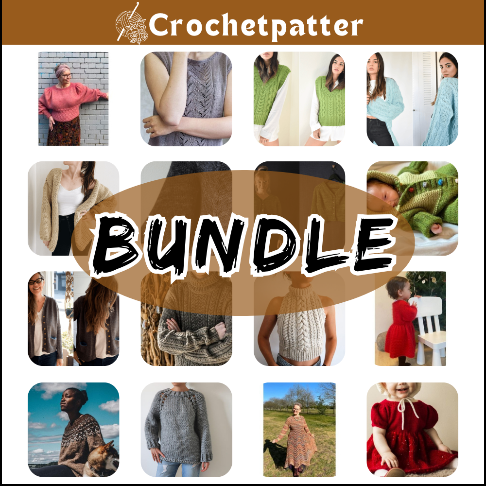 100 Knit Clothing Crochet Bundle