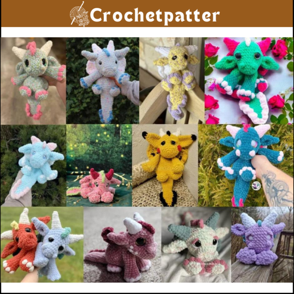 Cato the Dragon Snuggler Crochet Pattern