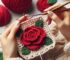 how to crochet a rose free pattern