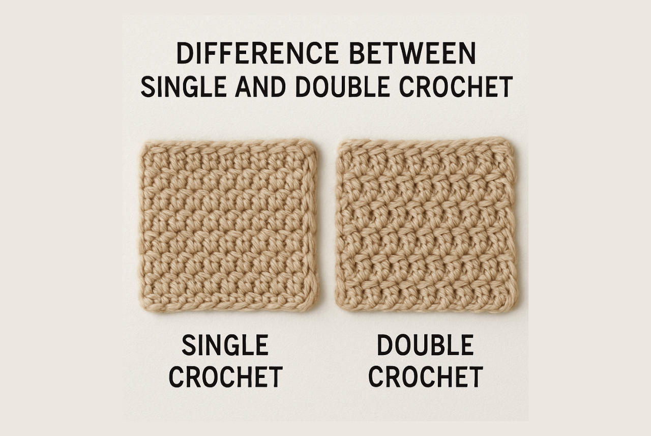 Difference between single and double stitch